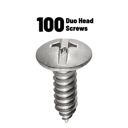 GM Duo-Drive Truss Head License Qty 100 2 Duo Head Hot Wax Garage