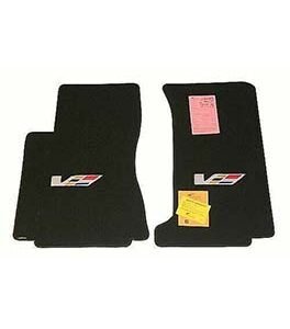LLOYD Velourtex ™ FRONT FLOOR MATS with V logo; 2009-2014 Cadillac CTS-V SEDAN
