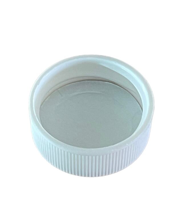 28/400 White Cap with Foil Induction Seal 12 Pack - Image 2