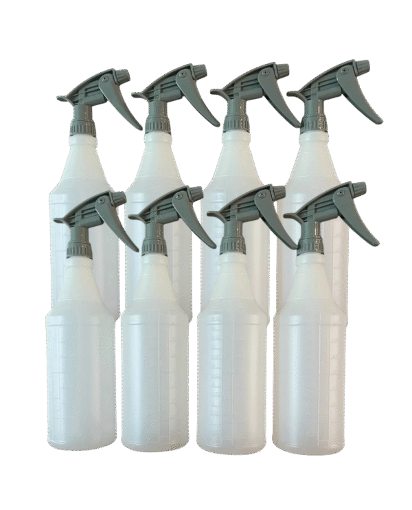 Tolco 320CR Heavy Duty Chemical Resistant Triggers with 32oz Bottles ( 8 Complete Spray Bottles )