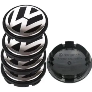 VW 65mm wheel center caps set of 4, part 3B0 601 171
