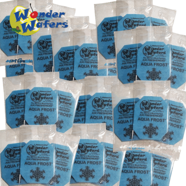 Wonder Wafers " AQUA FROST " Sent 50 Individually Wrapped  Air Fresheners