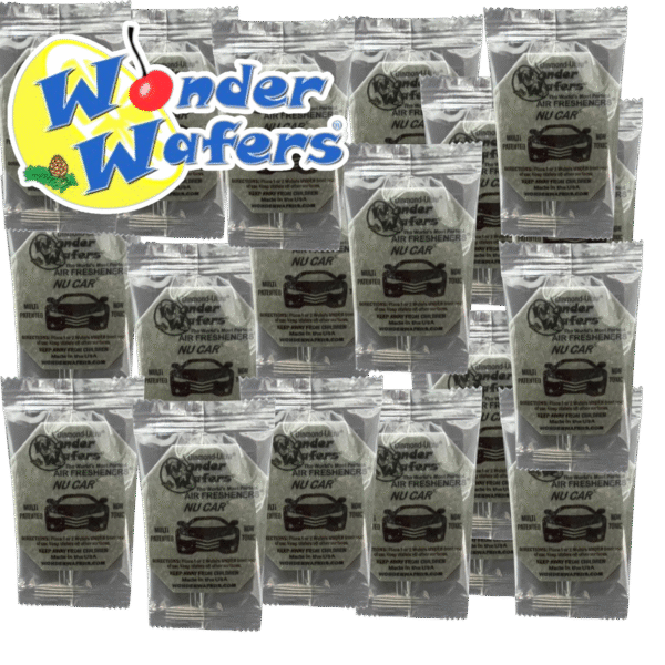 Wonder Wafers NU CAR Sent 50 Individually Wrapped Air Fresheners