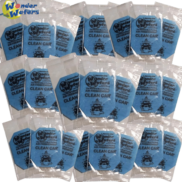 Wonder Wafers "CLEAN CAR" Sent 50 Individually Wrapped  Air Fresheners