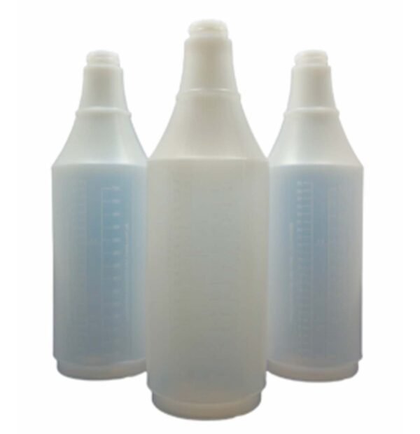 32 oz Plastic HDPE Bottles 28/400 with or Without Mixing Scale 32oz ( Pack of 3 )