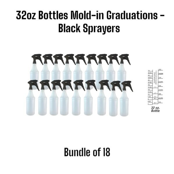 Heavy Duty Chemical Resistant Spray Bottles - 32oz - Image 5