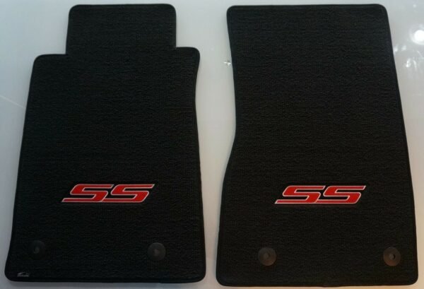 2014-2017 Chevrolet SS Sedan Set of 4 Blk Lloyd Mats Volourtex with Red or Silver SS Logo - Image 2
