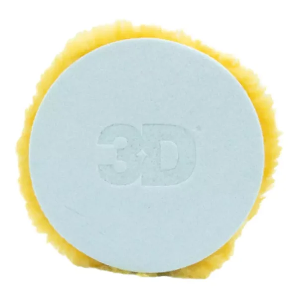 3D  8" Yellow X-Cut 100% Lambswool Pad - Image 2